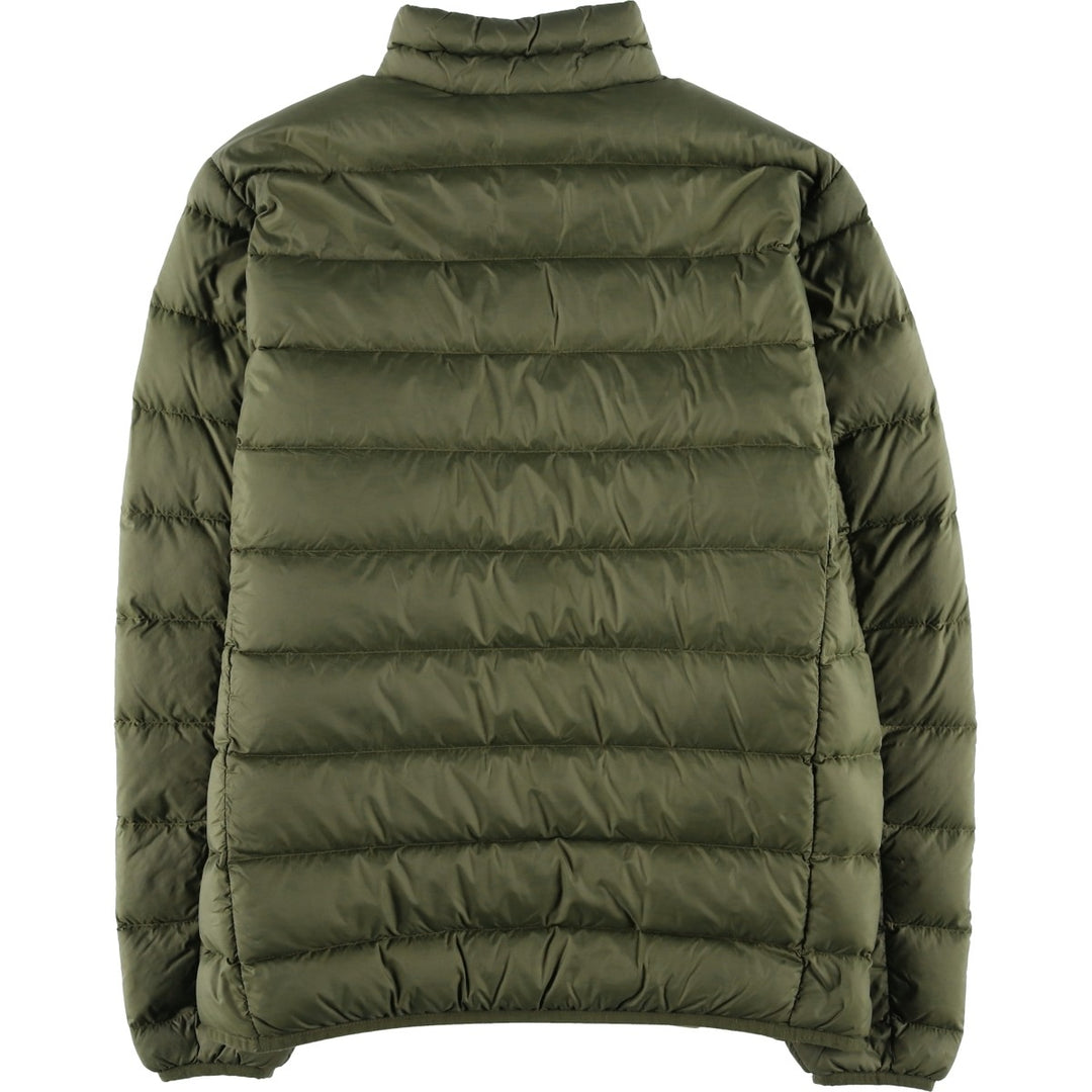 Eddie Bauer Men's Down Jacket, Size L Nylon Khaki type Vintage Second Hand