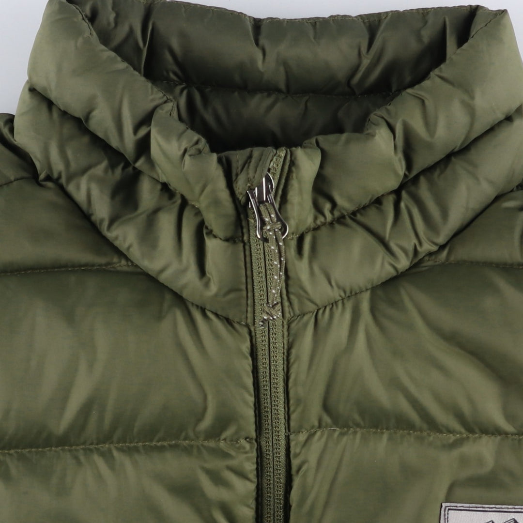 Eddie Bauer Men's Down Jacket, Size L Nylon Khaki type Vintage Second Hand