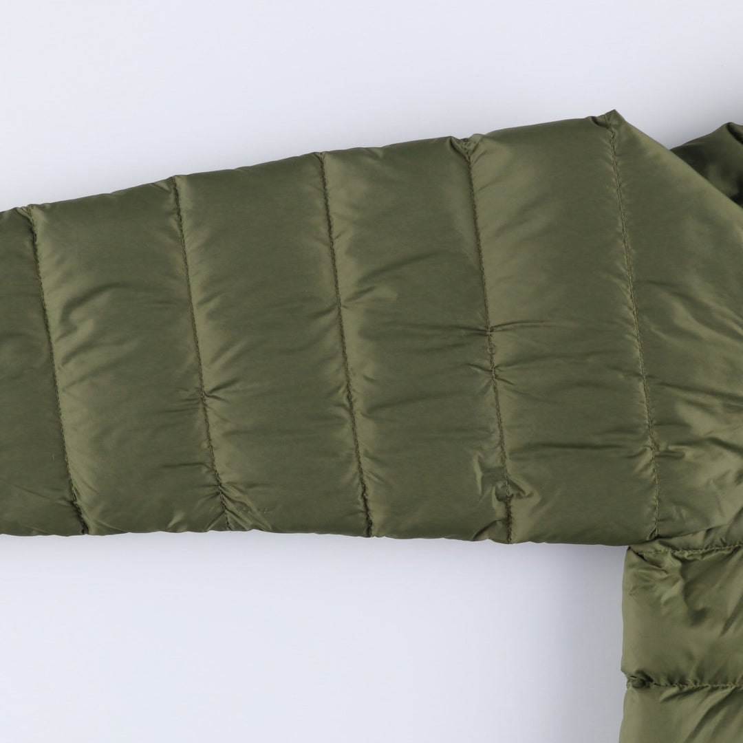 Eddie Bauer Men's Down Jacket, Size L Nylon Khaki type Vintage Second Hand
