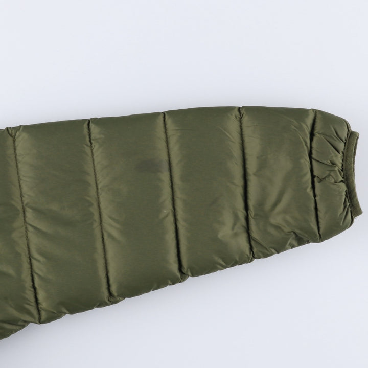 Eddie Bauer Men's Down Jacket, Size L Nylon Khaki type Vintage Second Hand