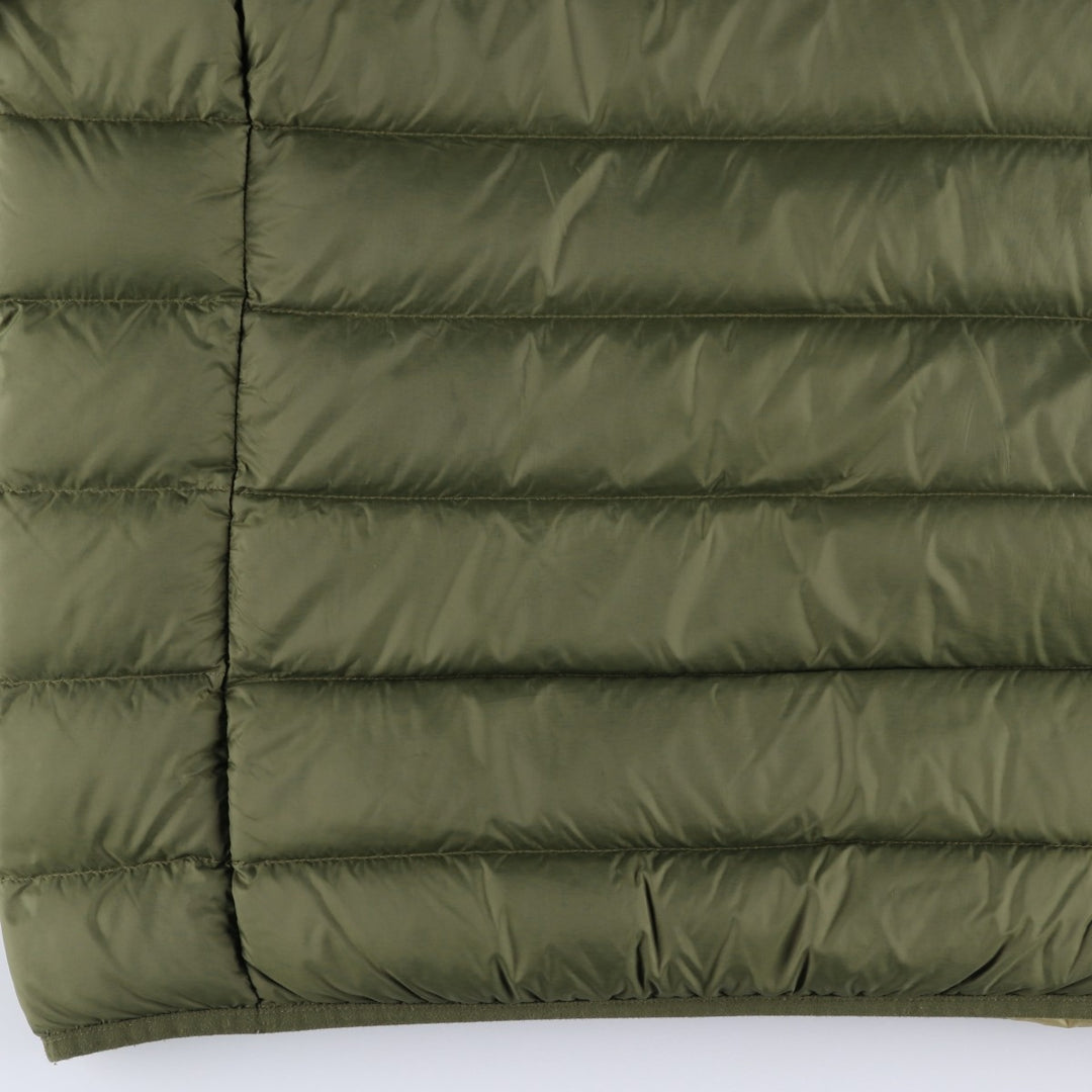 Eddie Bauer Men's Down Jacket, Size L Nylon Khaki type Vintage Second Hand