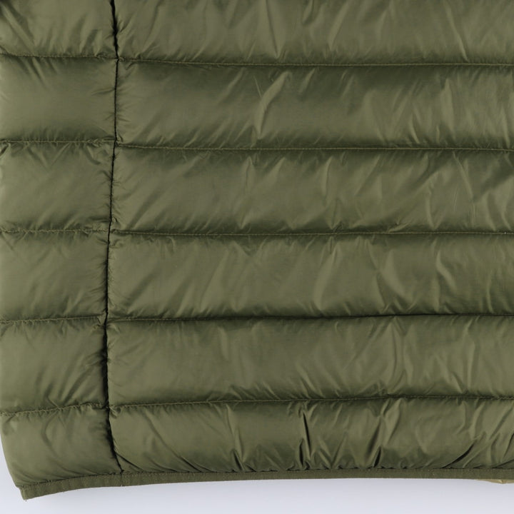 Eddie Bauer Men's Down Jacket, Size L Nylon Khaki type Vintage Second Hand