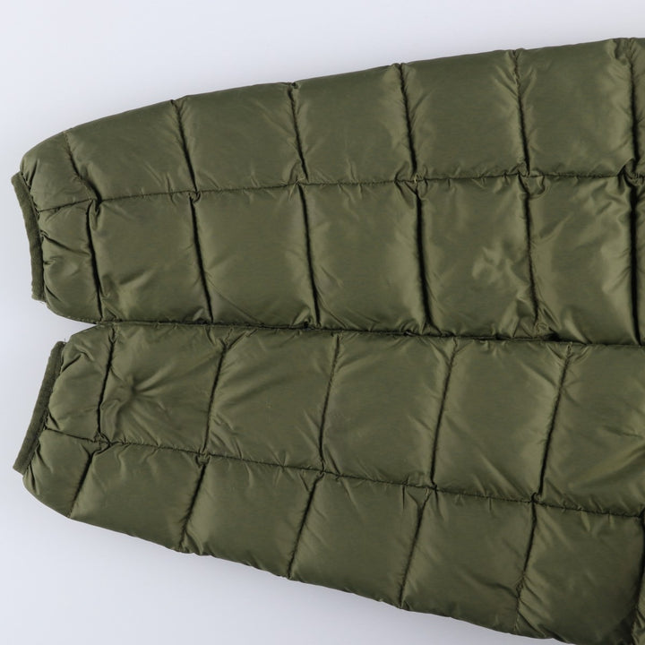 Eddie Bauer Men's Down Jacket, Size L Nylon Khaki type Vintage Second Hand