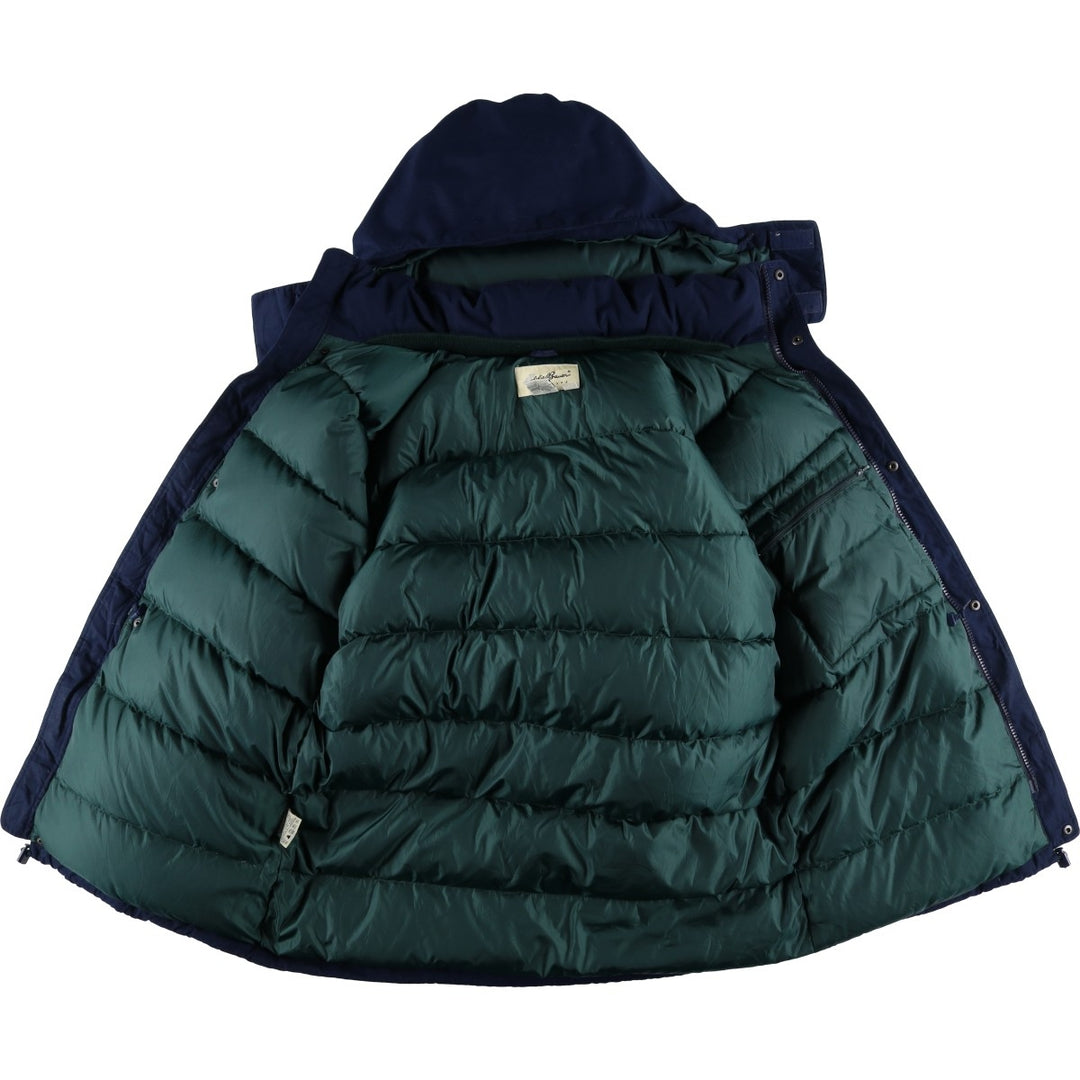 Eddie Bauer Goose Down Jacket, Men's Size M polyester navy blue type Vintage Second Hand