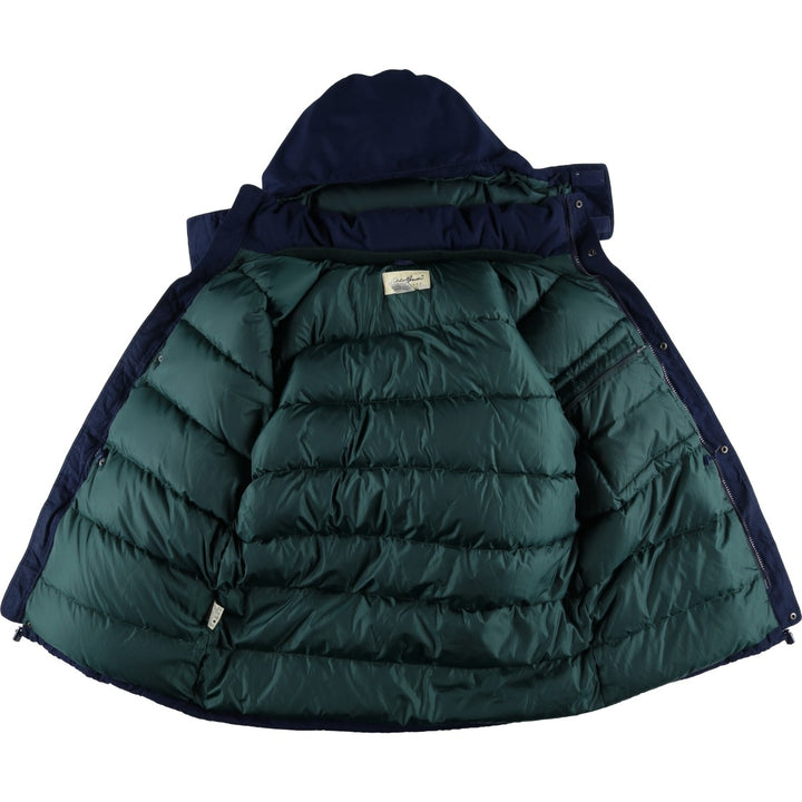 Eddie Bauer Goose Down Jacket, Men's Size M polyester navy blue type Vintage Second Hand