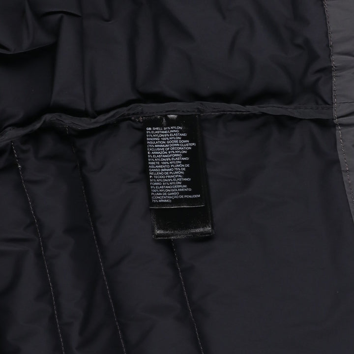 The North Face Goose Down Jacket, Men's XL Nylon Charcoal Vintage Second Hand