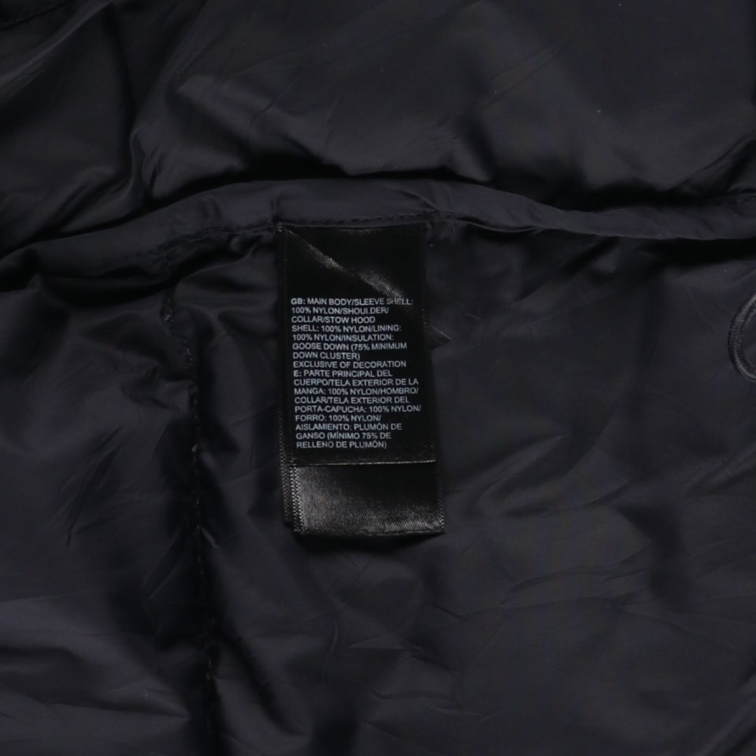 The North Face Nuptse Jacket, 700 fill power ripstop goose down jacket, men's size M Nylon black type Vintage Second Hand