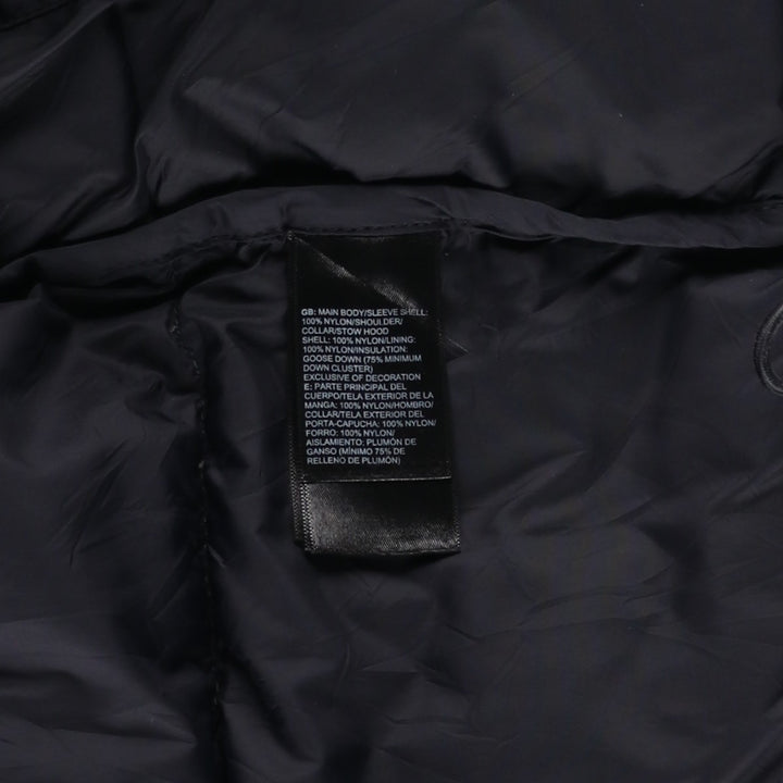 The North Face Nuptse Jacket, 700 fill power ripstop goose down jacket, men's size M Nylon black type Vintage Second Hand