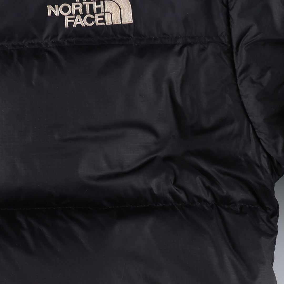 The North Face Nuptse Jacket, 700 fill power ripstop goose down jacket, men's size M Nylon black type Vintage Second Hand