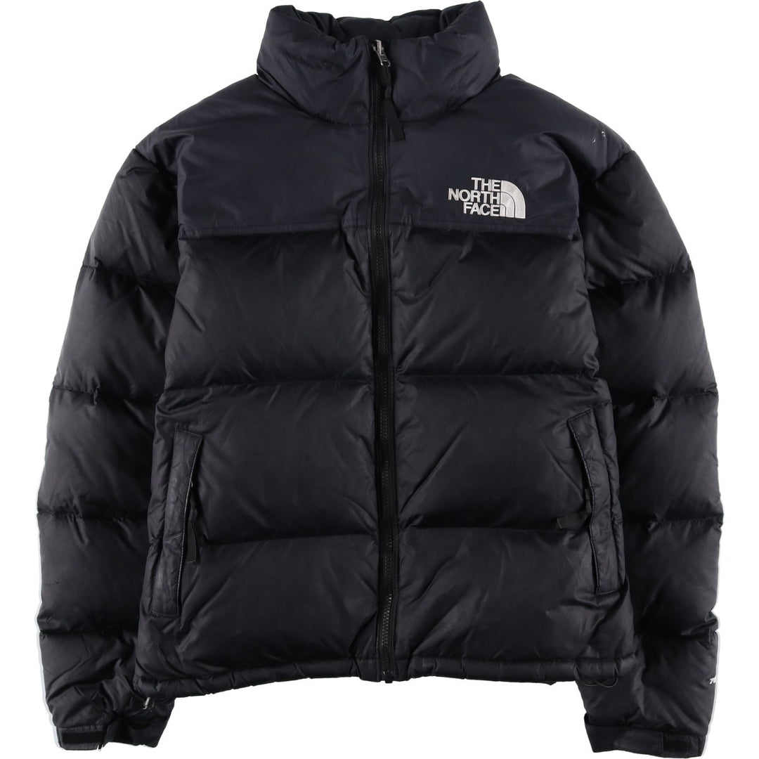 The North Face Nuptse Jacket, 700 fill power ripstop down jacket, men's size M Nylon black type Vintage Second Hand