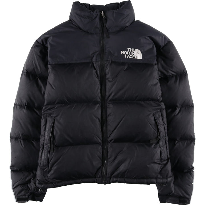 The North Face Nuptse Jacket, 700 fill power ripstop down jacket, men's size M Nylon black type Vintage Second Hand