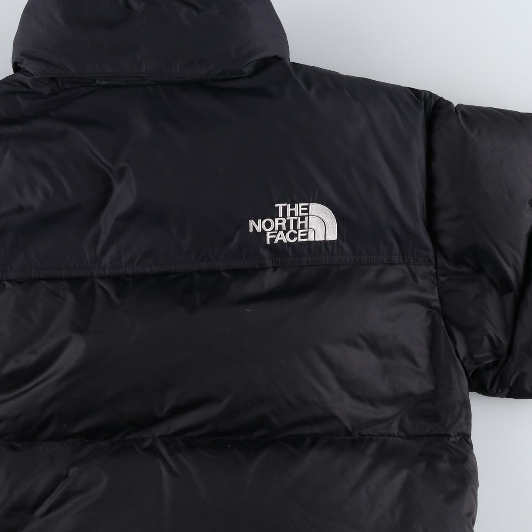The North Face Nuptse Jacket, 700 fill power ripstop down jacket, men's size M Nylon black type Vintage Second Hand