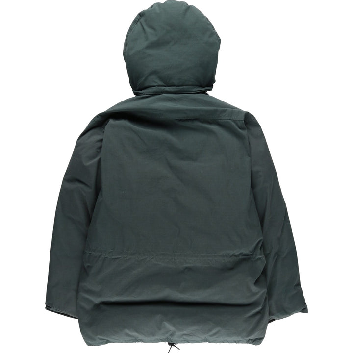 Vintage 80s-90'S Eddie Bauer Ridge Line Goose Down Parka with Black Tag, Made in USA, Men's Size L polyester Khaki type Vintage Second Hand