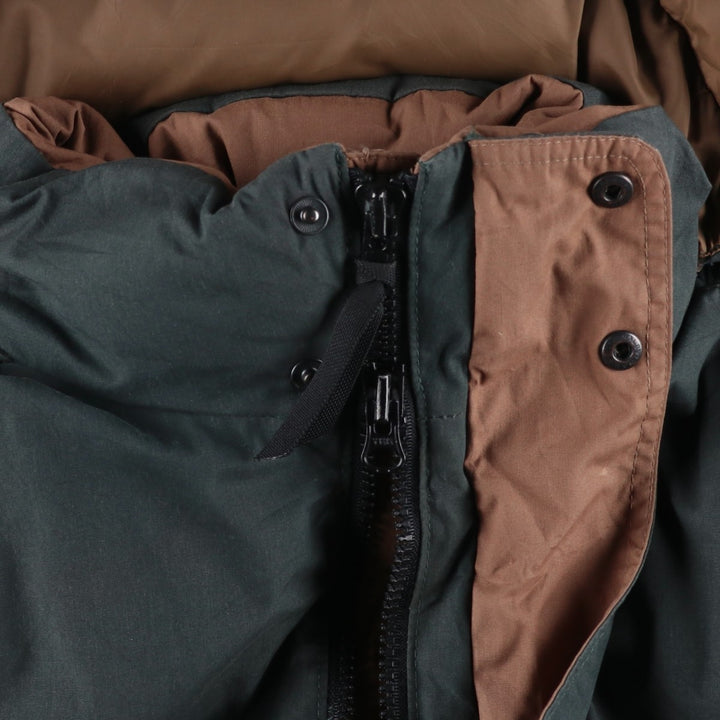 Vintage 80s-90'S Eddie Bauer Ridge Line Goose Down Parka with Black Tag, Made in USA, Men's Size L polyester Khaki type Vintage Second Hand