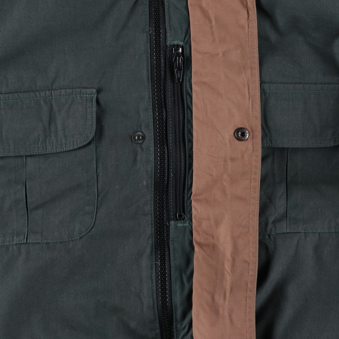 Vintage 80s-90'S Eddie Bauer Ridge Line Goose Down Parka with Black Tag, Made in USA, Men's Size L polyester Khaki type Vintage Second Hand