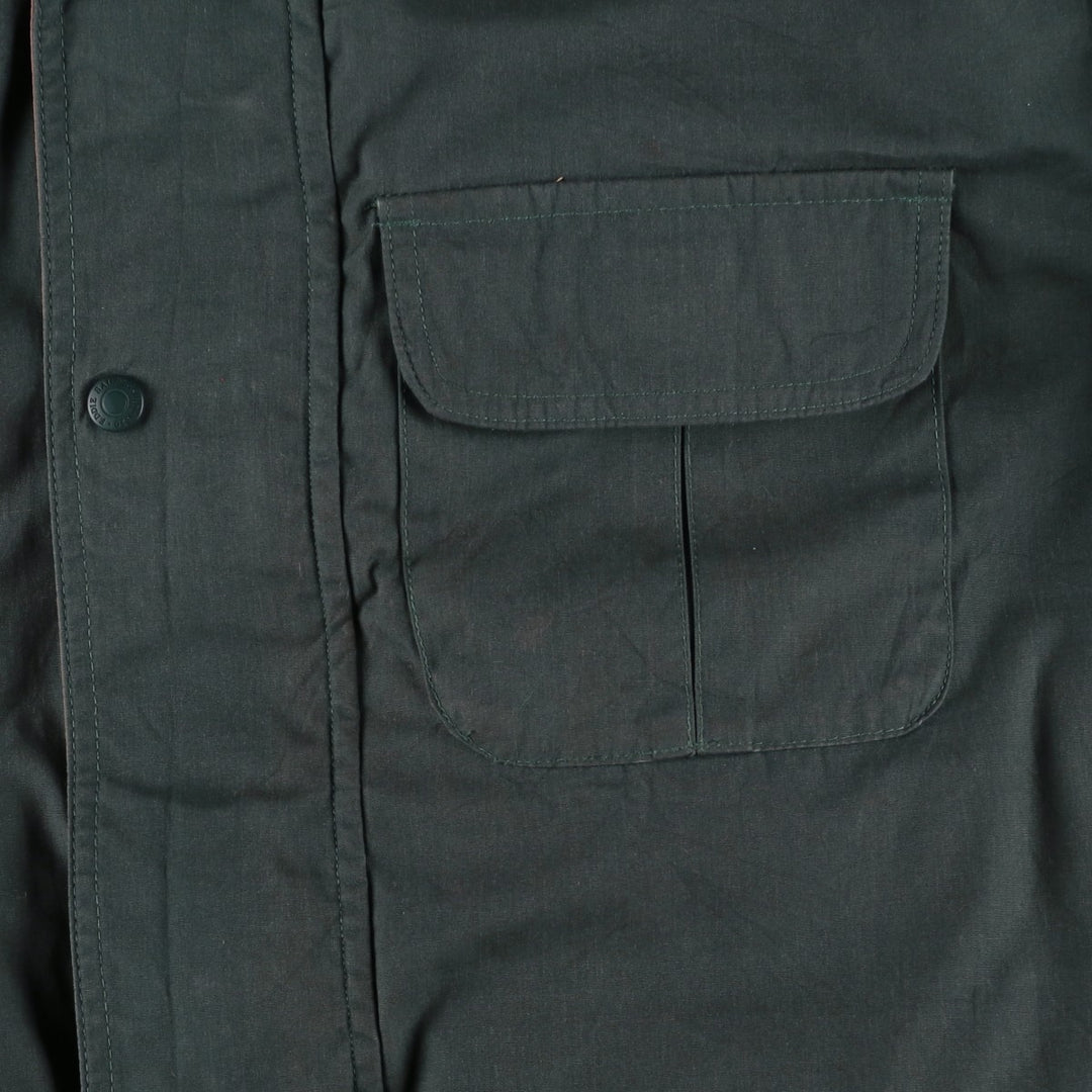 Vintage 80s-90'S Eddie Bauer Ridge Line Goose Down Parka with Black Tag, Made in USA, Men's Size L polyester Khaki type Vintage Second Hand