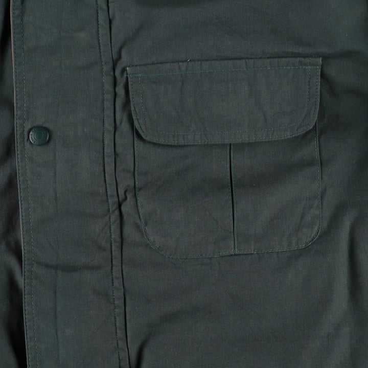 Vintage 80s-90'S Eddie Bauer Ridge Line Goose Down Parka with Black Tag, Made in USA, Men's Size L polyester Khaki type Vintage Second Hand