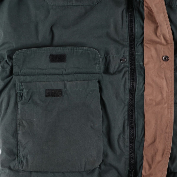 Vintage 80s-90'S Eddie Bauer Ridge Line Goose Down Parka with Black Tag, Made in USA, Men's Size L polyester Khaki type Vintage Second Hand