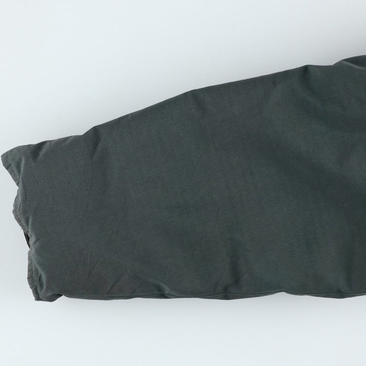 Vintage 80s-90'S Eddie Bauer Ridge Line Goose Down Parka with Black Tag, Made in USA, Men's Size L polyester Khaki type Vintage Second Hand