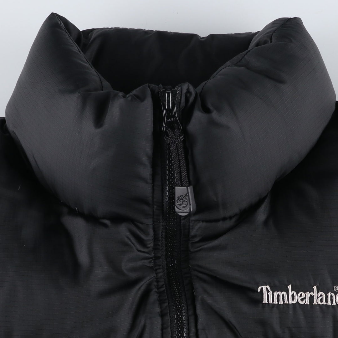 90s-00'S Vintage Timberland WEATHERGEAR Ripstop Goose Down Jacket, Men's Size L polyester black type Vintage Second Hand
