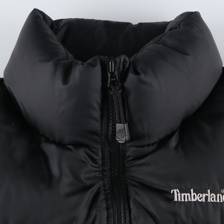 90s-00'S Vintage Timberland WEATHERGEAR Ripstop Goose Down Jacket, Men's Size L polyester black type Vintage Second Hand