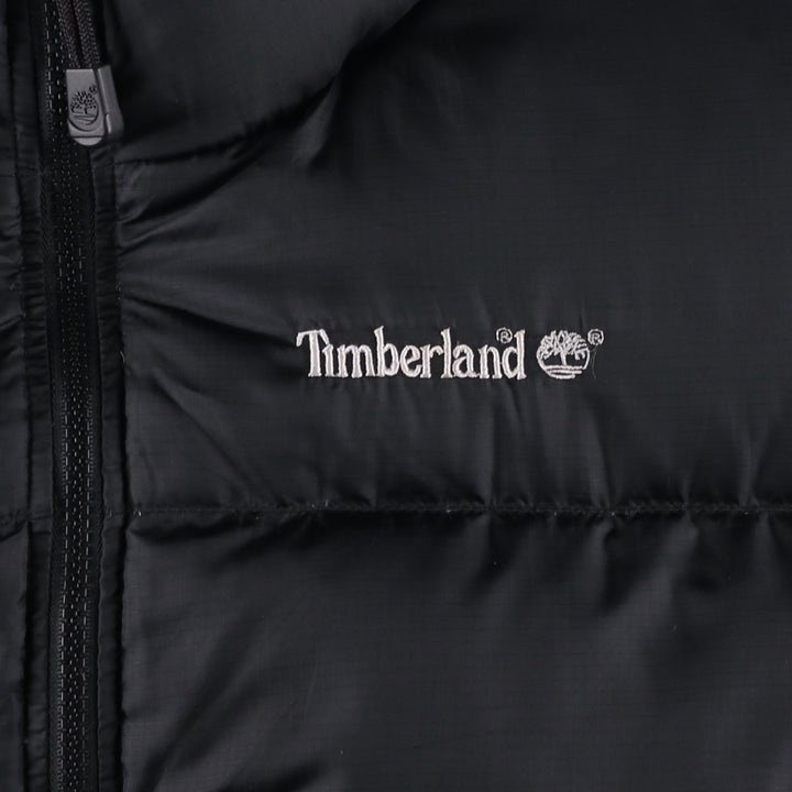 90s-00'S Vintage Timberland WEATHERGEAR Ripstop Goose Down Jacket, Men's Size L polyester black type Vintage Second Hand