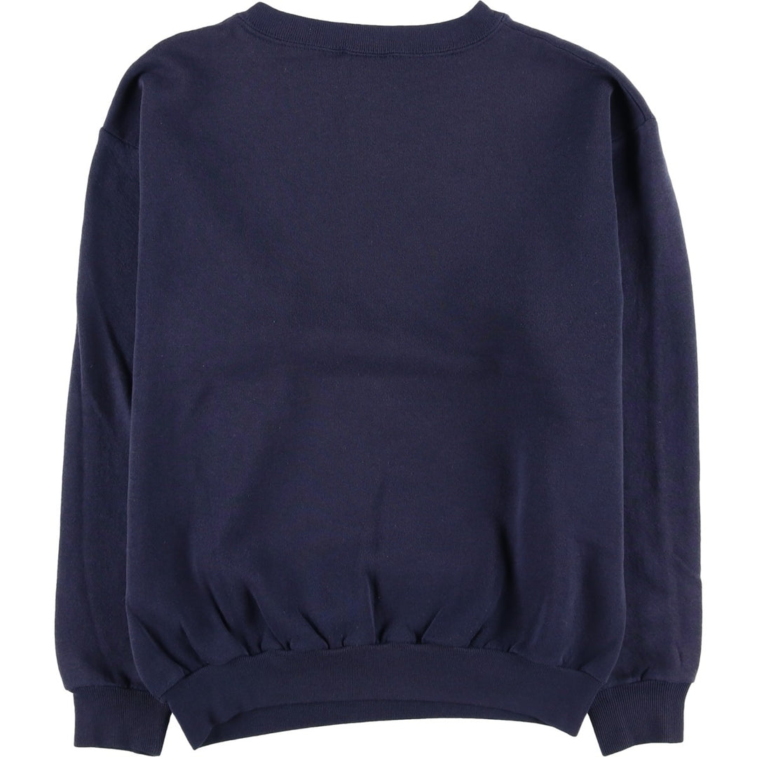 Vintage 90s-00'S TULTEX printed sweatshirt, women's size S cotton navy blue type Vintage Second Hand