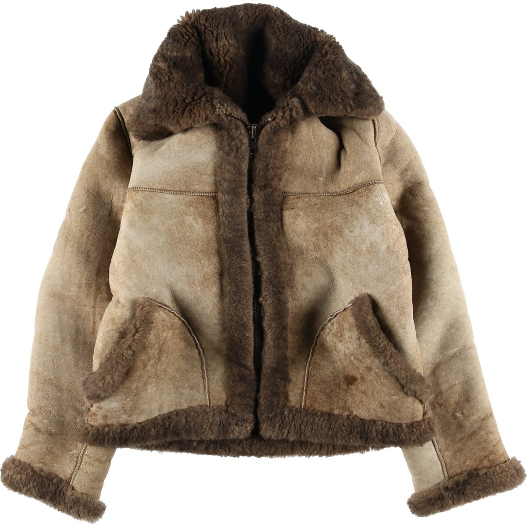 Knight Tailors Reversible Shearling Jacket, Women's, Size Small Mouton brown type Vintage Second Hand