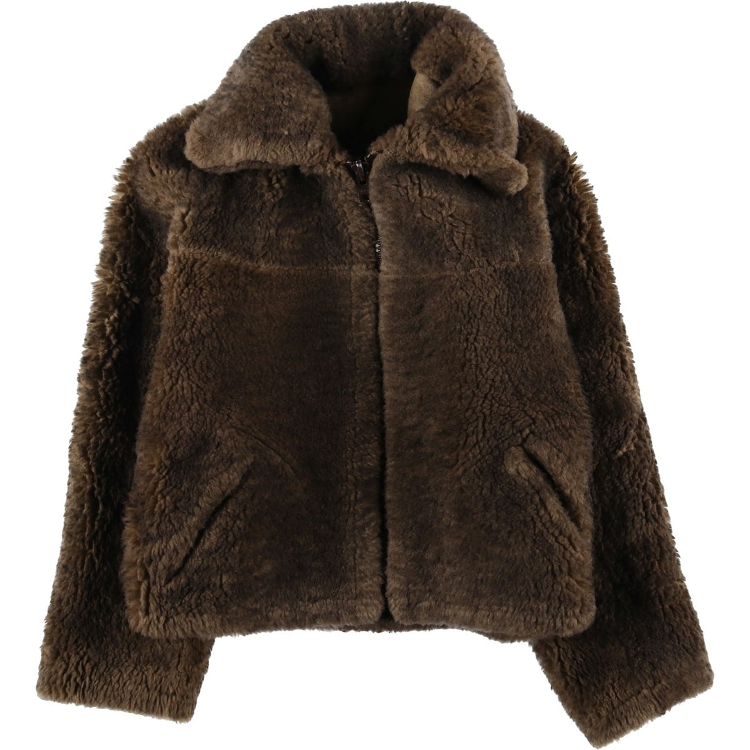 Knight Tailors Reversible Shearling Jacket, Women's, Size Small Mouton brown type Vintage Second Hand