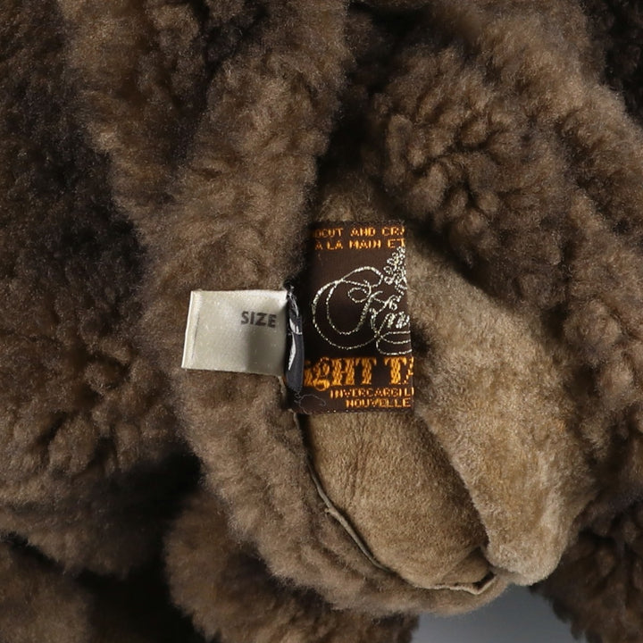 Knight Tailors Reversible Shearling Jacket, Women's, Size Small Mouton brown type Vintage Second Hand