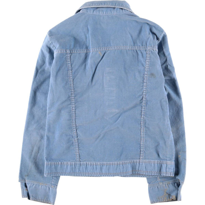 Vintage 1970'S Wrangler Wrapped Transit corduroy jacket, made in the USA, size L, women's. unclear Blue type light blue Vintage Second Hand