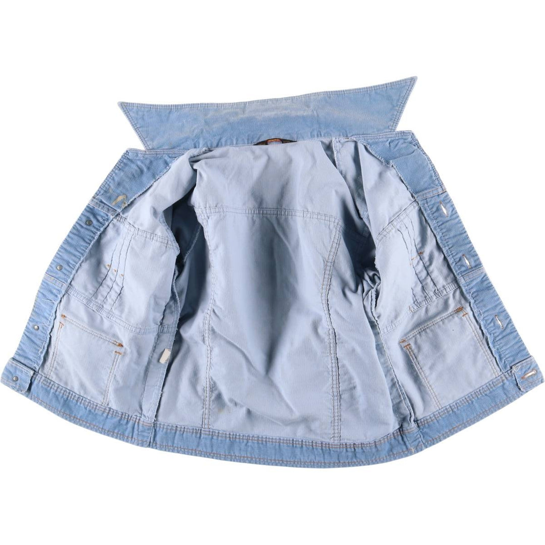Vintage 1970'S Wrangler Wrapped Transit corduroy jacket, made in the USA, size L, women's. unclear Blue type light blue Vintage Second Hand