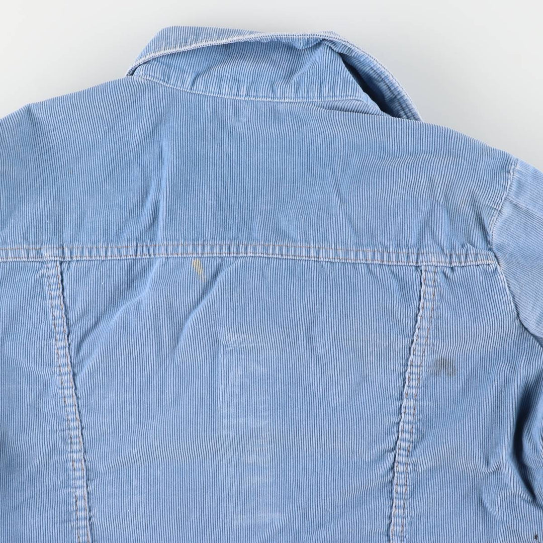 Vintage 1970'S Wrangler Wrapped Transit corduroy jacket, made in the USA, size L, women's. unclear Blue type light blue Vintage Second Hand