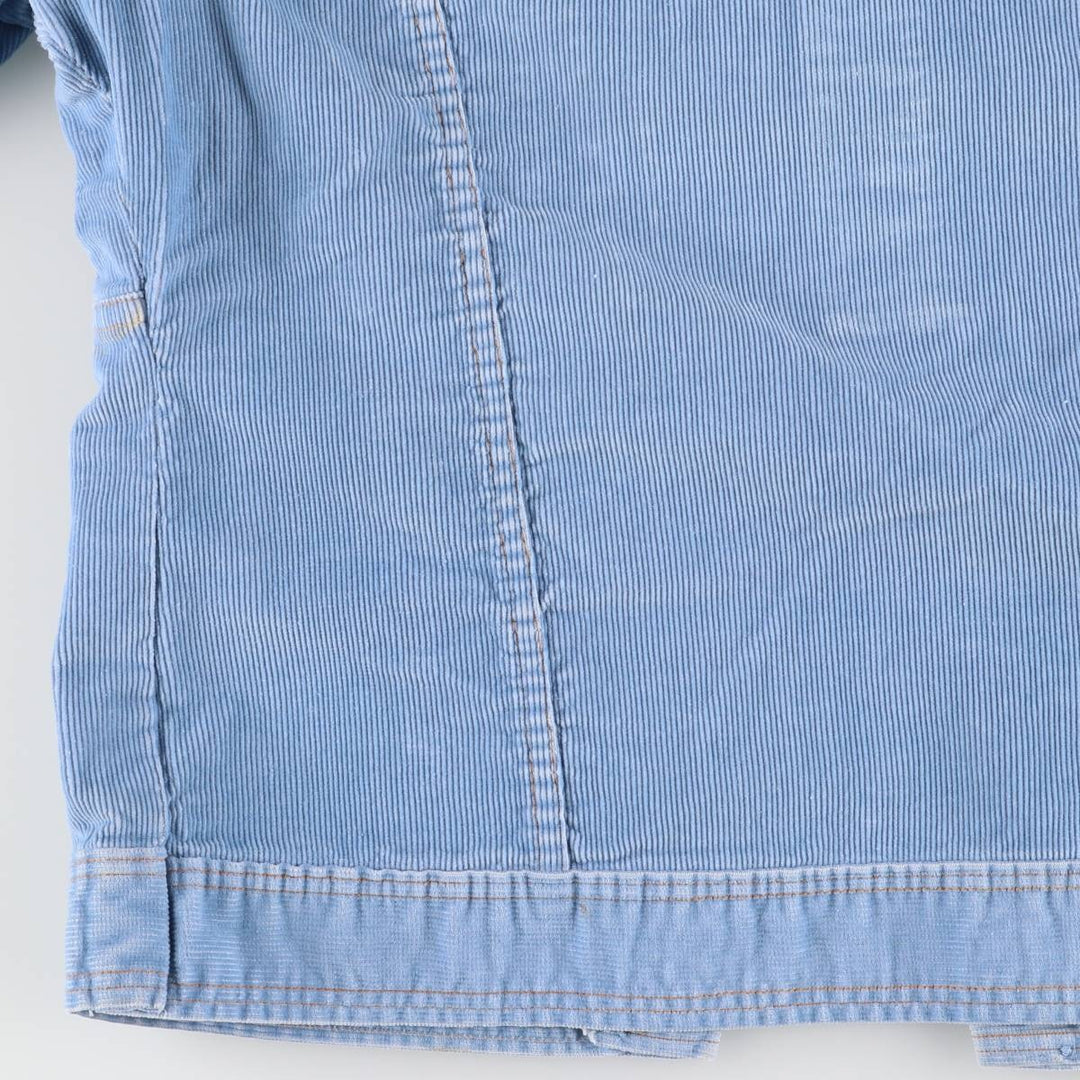 Vintage 1970'S Wrangler Wrapped Transit corduroy jacket, made in the USA, size L, women's. unclear Blue type light blue Vintage Second Hand