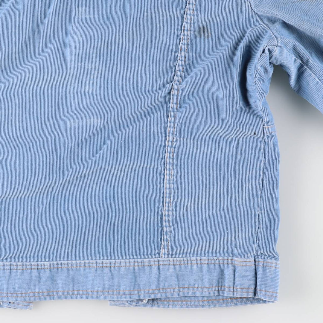 Vintage 1970'S Wrangler Wrapped Transit corduroy jacket, made in the USA, size L, women's. unclear Blue type light blue Vintage Second Hand