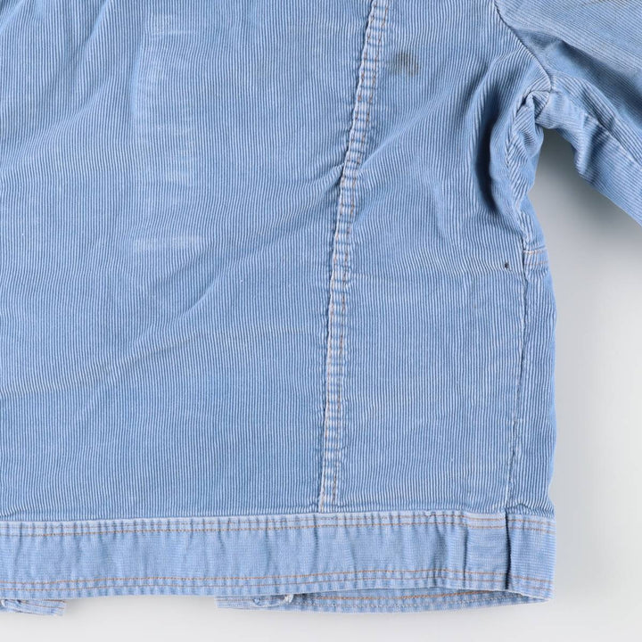 Vintage 1970'S Wrangler Wrapped Transit corduroy jacket, made in the USA, size L, women's. unclear Blue type light blue Vintage Second Hand
