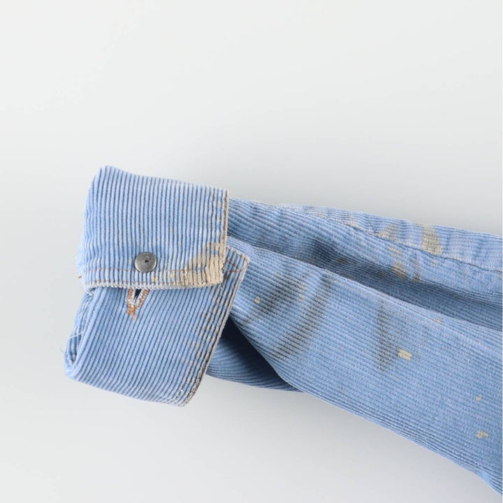 Vintage 1970'S Wrangler Wrapped Transit corduroy jacket, made in the USA, size L, women's. unclear Blue type light blue Vintage Second Hand