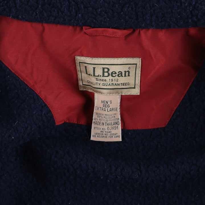 90s-00'S LL Bean Gore-Tex Padded Mountain Jacket, Shell Jacket, Puffer Jacket, Men's XL Nylon red type Vintage Second Hand