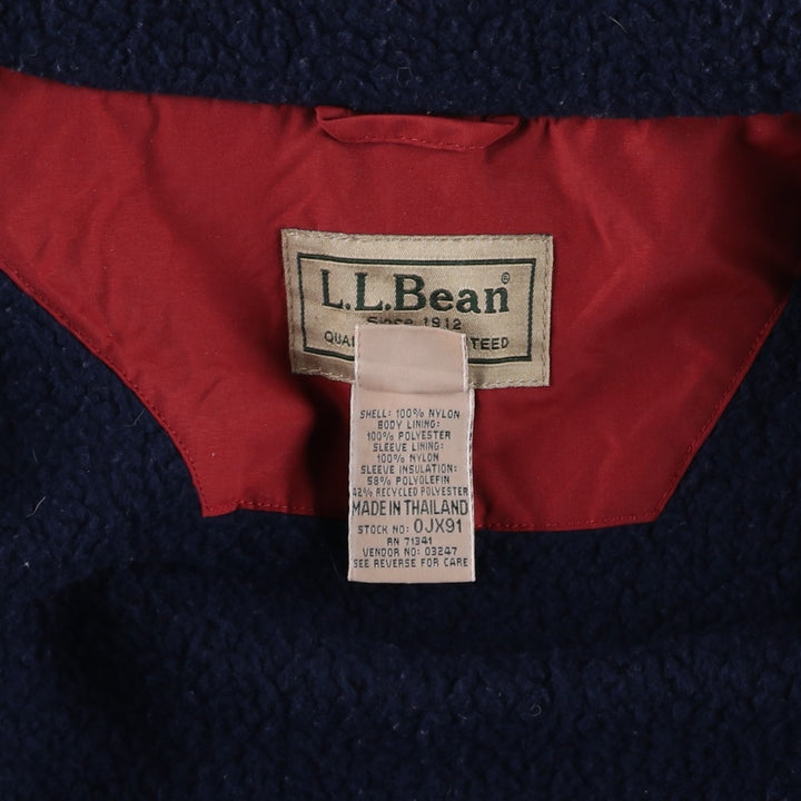 90s-00'S LL Bean Gore-Tex Padded Mountain Jacket, Shell Jacket, Puffer Jacket, Men's XL Nylon red type Vintage Second Hand