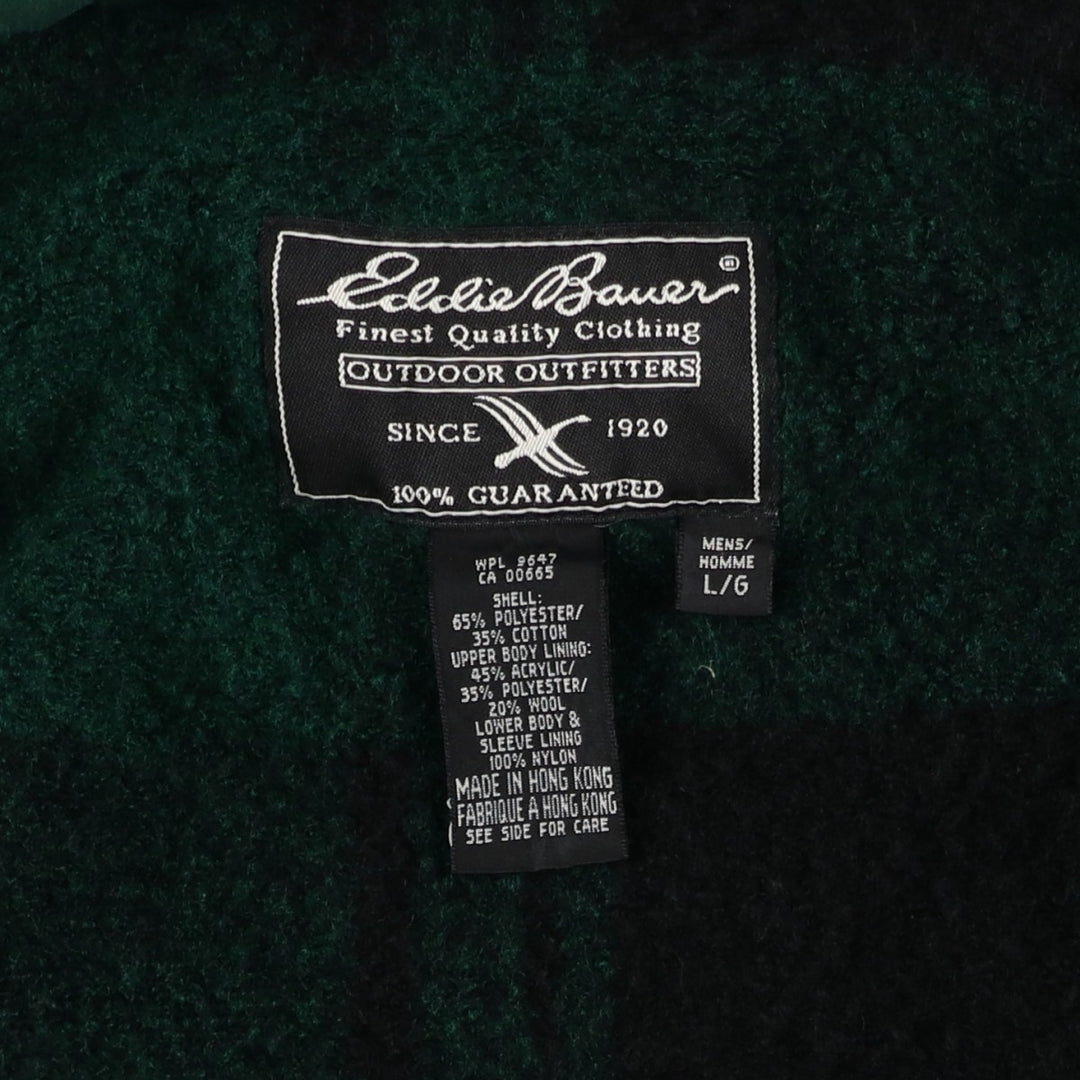 90s-00'S Eddie Bauer Mountain Parka Shell Jacket, Men's Size L polyester green type Vintage Second Hand