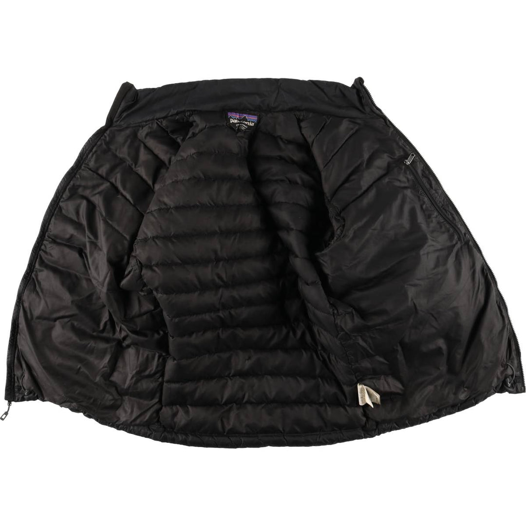 Patagonia 84674FA14 Goose Down Jacket, Men's Size Small polyester black type Vintage Second Hand