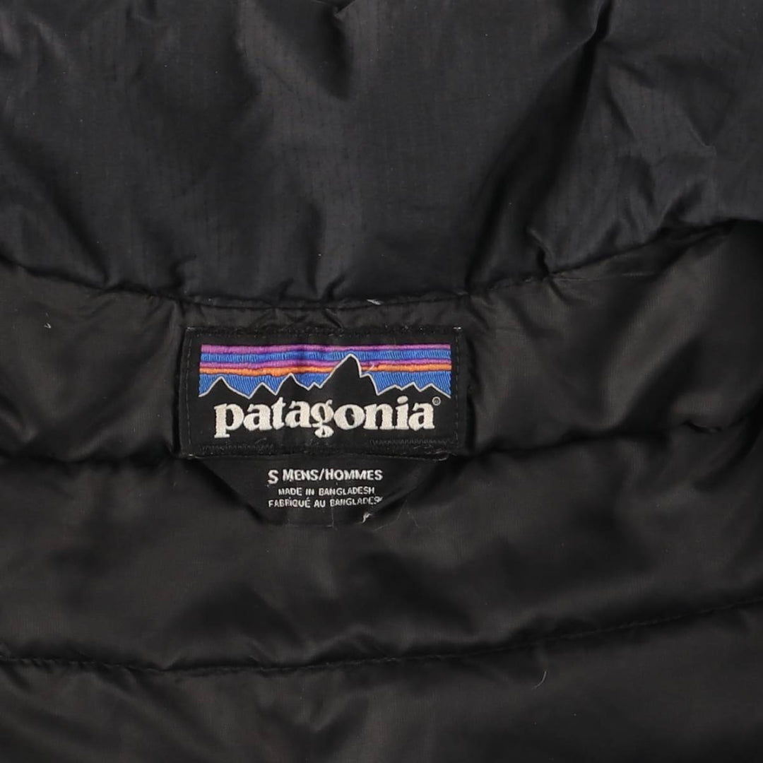 Patagonia 84674FA14 Goose Down Jacket, Men's Size Small polyester black type Vintage Second Hand
