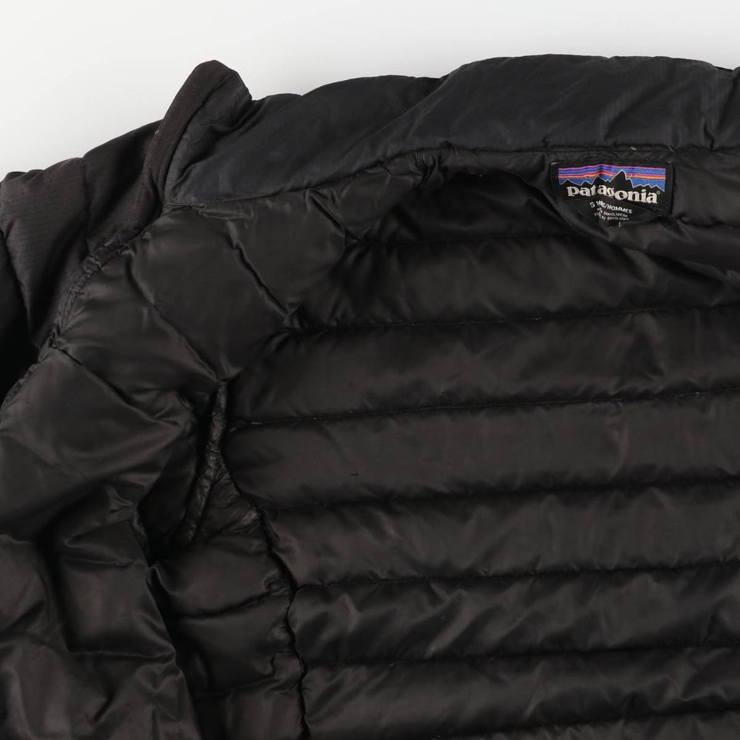 Patagonia 84674FA14 Goose Down Jacket, Men's Size Small polyester black type Vintage Second Hand