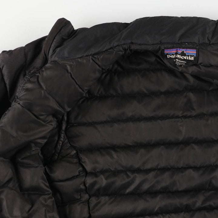 Patagonia 84674FA14 Goose Down Jacket, Men's Size Small polyester black type Vintage Second Hand