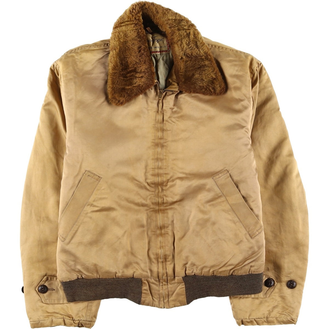 Town Topic Women's Vintage Padded Puffer Jacket, Size Small unclear beige type brown Vintage Second Hand
