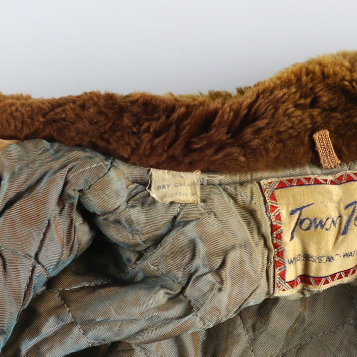 Town Topic Women's Vintage Padded Puffer Jacket, Size Small unclear beige type brown Vintage Second Hand