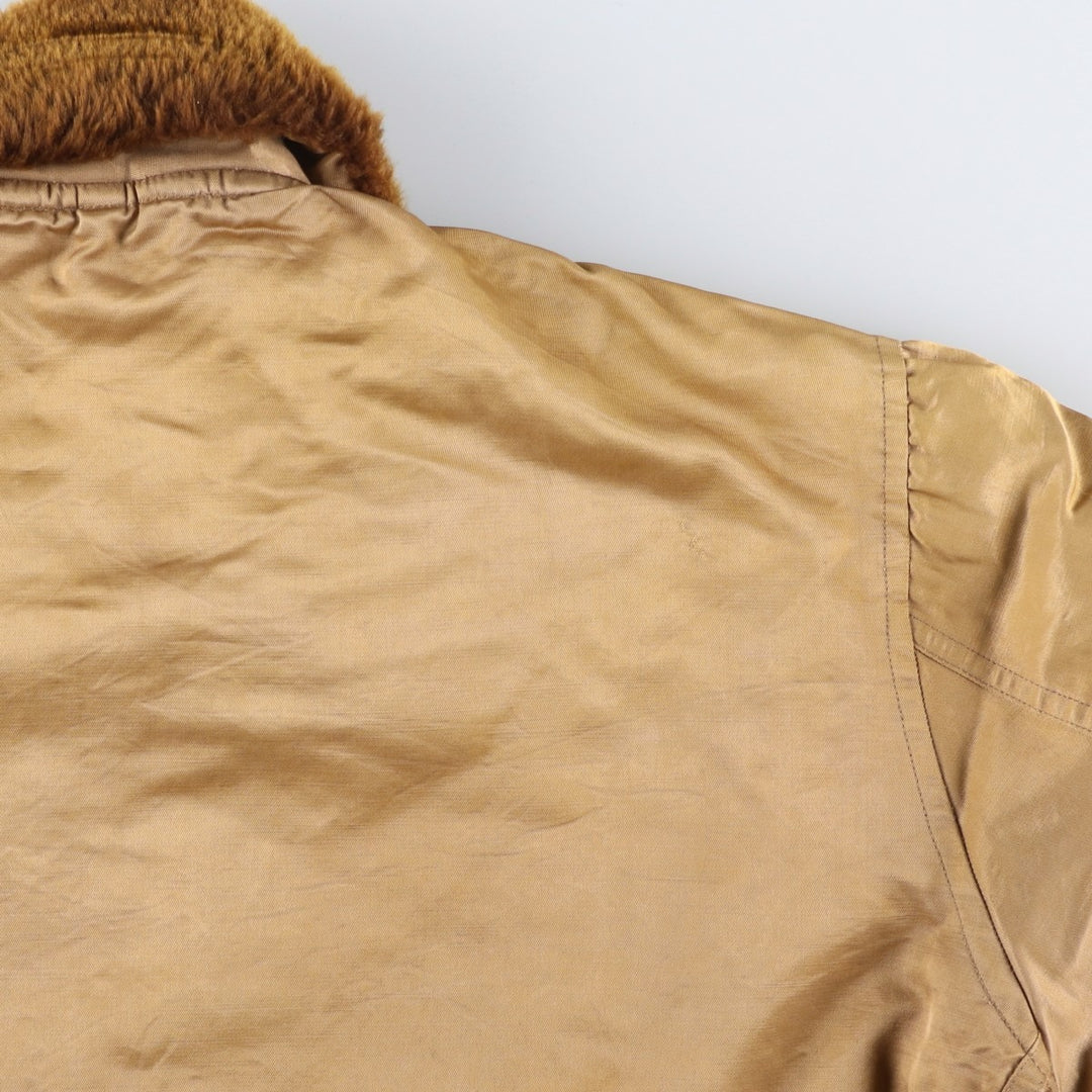 Town Topic Women's Vintage Padded Puffer Jacket, Size Small unclear beige type brown Vintage Second Hand