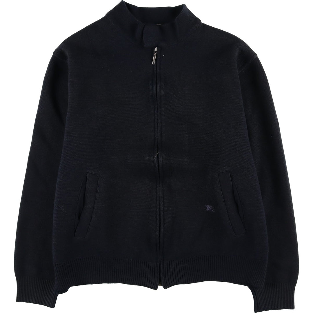 Burberry's BURBERRY LONDON knit blouson, women's size S unclear navy blue type Vintage Second Hand