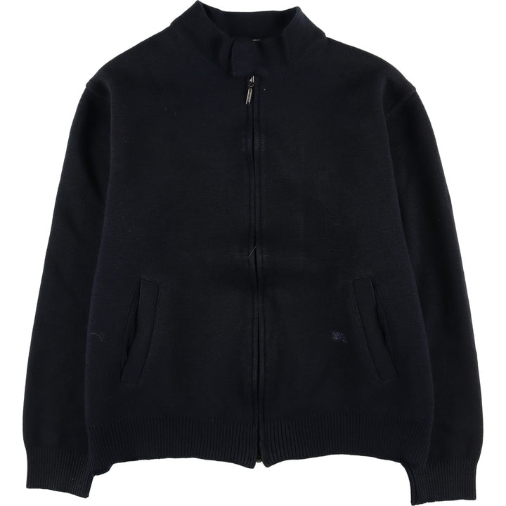 Burberry's BURBERRY LONDON knit blouson, women's size S unclear navy blue type Vintage Second Hand