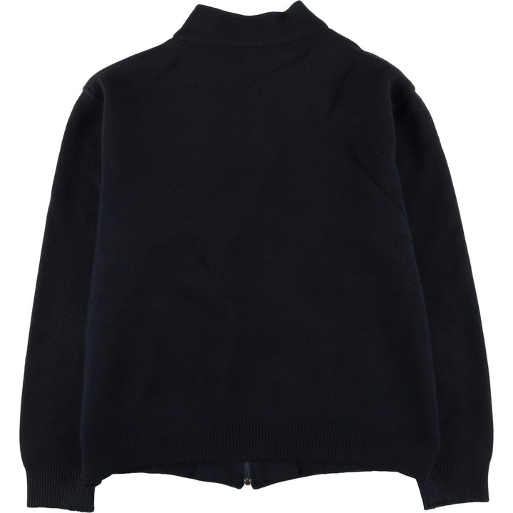 Burberry's BURBERRY LONDON knit blouson, women's size S unclear navy blue type Vintage Second Hand